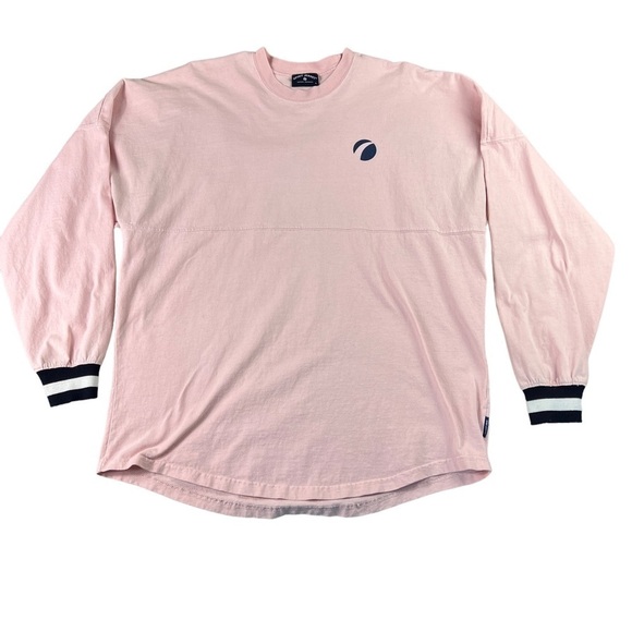 Spirit Jersey "Fight Like A Mom" Long Sleeve Light Pink Sweater Size L - Picture 2 of 9